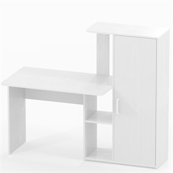 BABY BOOM 23.29 Стол со шкафом левый Белый (древесные поры) - фото 6568